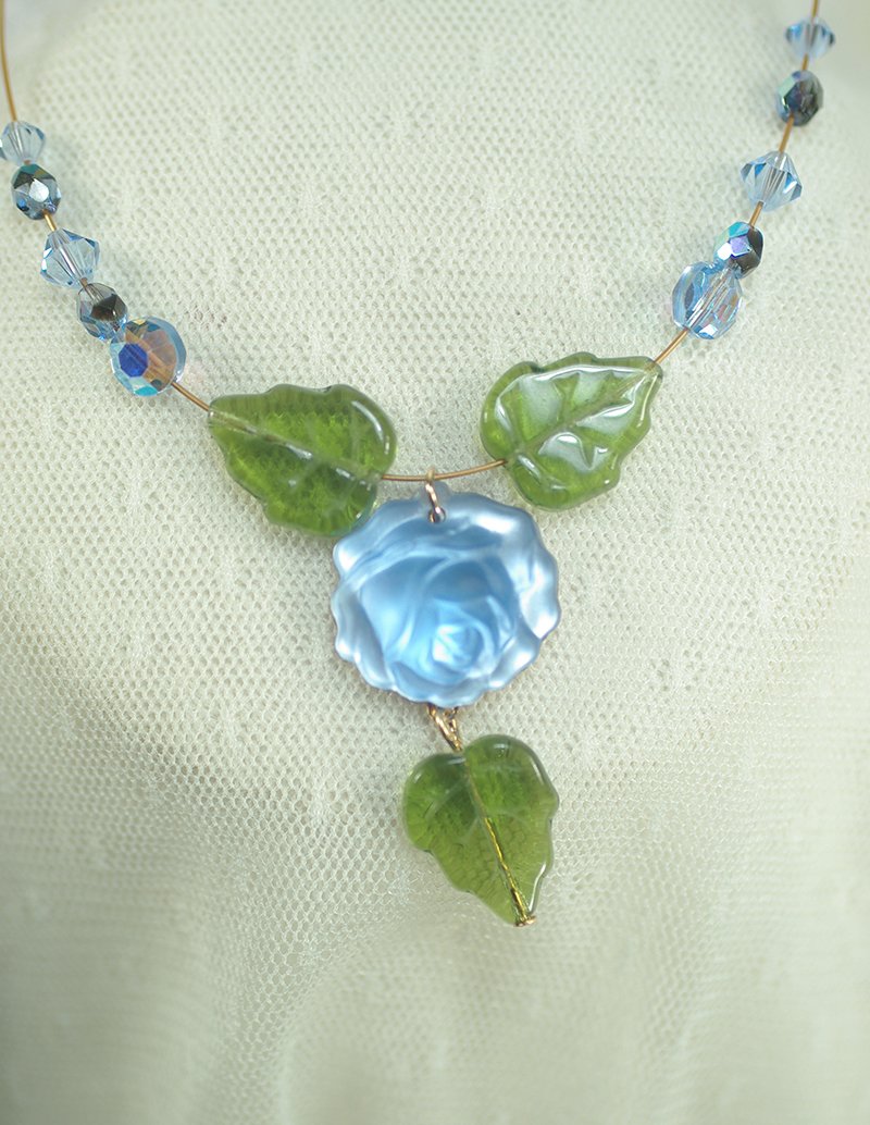 czechblueroseandgreenleafnecklace.jpg